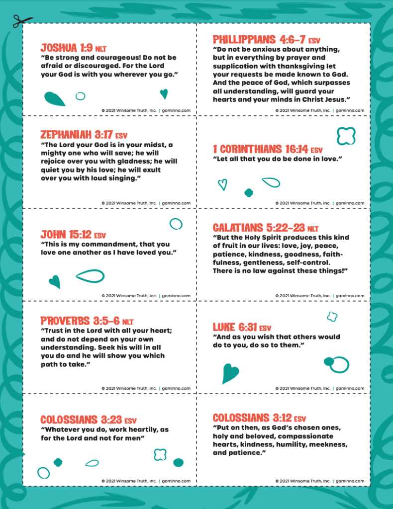 Back to School Bible Verses - Minno Kids