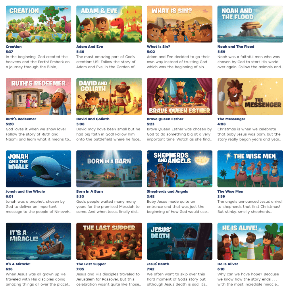 Laugh and Grow Bible episodes - Minno Kids