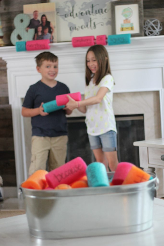 Pool Noodle Bible Memory Verse Activity
