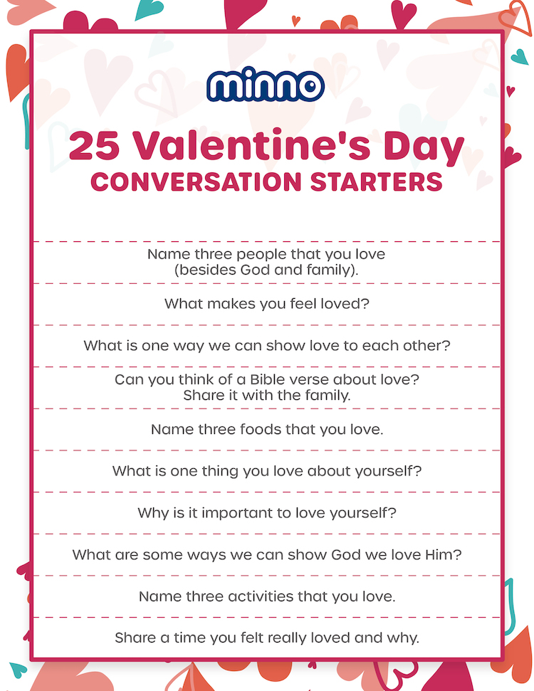 25 Valentine's Day Conversation Starters for Your Family